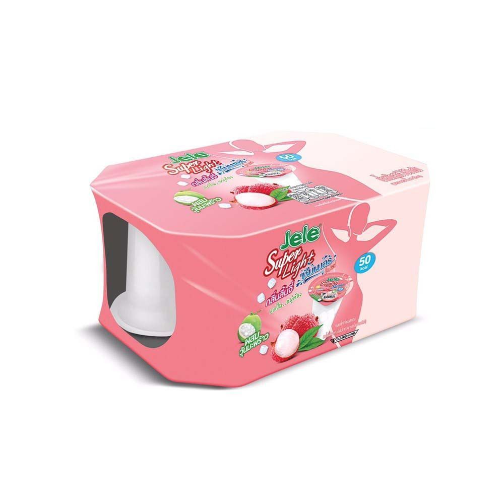 เจเล่ซุปเปอไลท์ซัมเมอเฟรชลิ้นจี่125ก.X6 JELE SUPER LIGHT SUMMERFRESH LYCHEE125X6