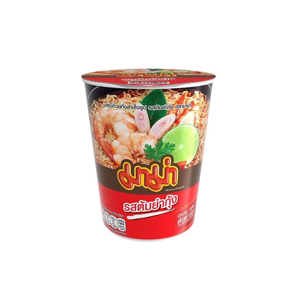 [สินค้าส่งด่วน] มาม่าคัพ บะหมี่กึ่งสำเร็จรูป รสต้มยำกุ้ง 60 กรัม MAMA CUP INSTANT NOODLE TOMYUM KUNG 60 G. ราคาถูก Shopee Lazada