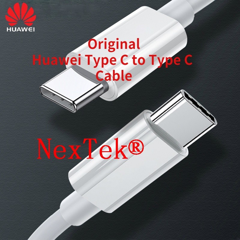 แท้100% Huawei Type C to Type C Cable สาย Huawei Type C ถึง Type C ดั้งเดิม 65W 5A 6A สายชาร์จเร็วสุ