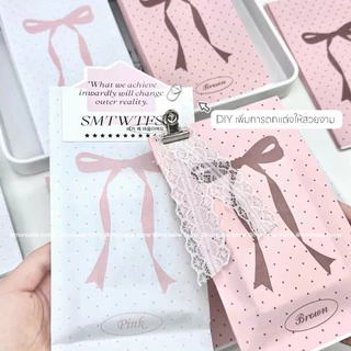 ถุงกระดาษ ถุงกระดาษของขวัญ ลาย โบว์ลายจุด ขนาด11*20cm ราคา10ชิ้น พร้อมส่ง