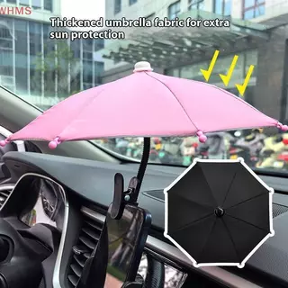 (WHMS) 1 ชิ้นท่อโลหะสามารถดัดที่วางร่มโทรศัพท์มือถือพร้อมคลิปสําหรับ Sun Shade โทรศัพท์มือถือ Sun Protection Shelter จาก Rain