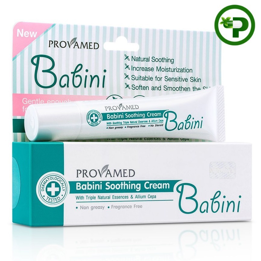 Provamed Babini Soothing Cream โปรวาเมด เบบินี่ ซูทธิง ครีม 15 กรัม