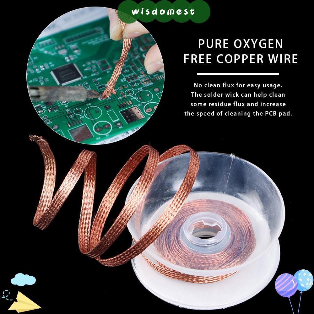 WISDOMEST Desoldering Braid Tape เครื่องมือทําความสะอาด Professional Soldering Wick