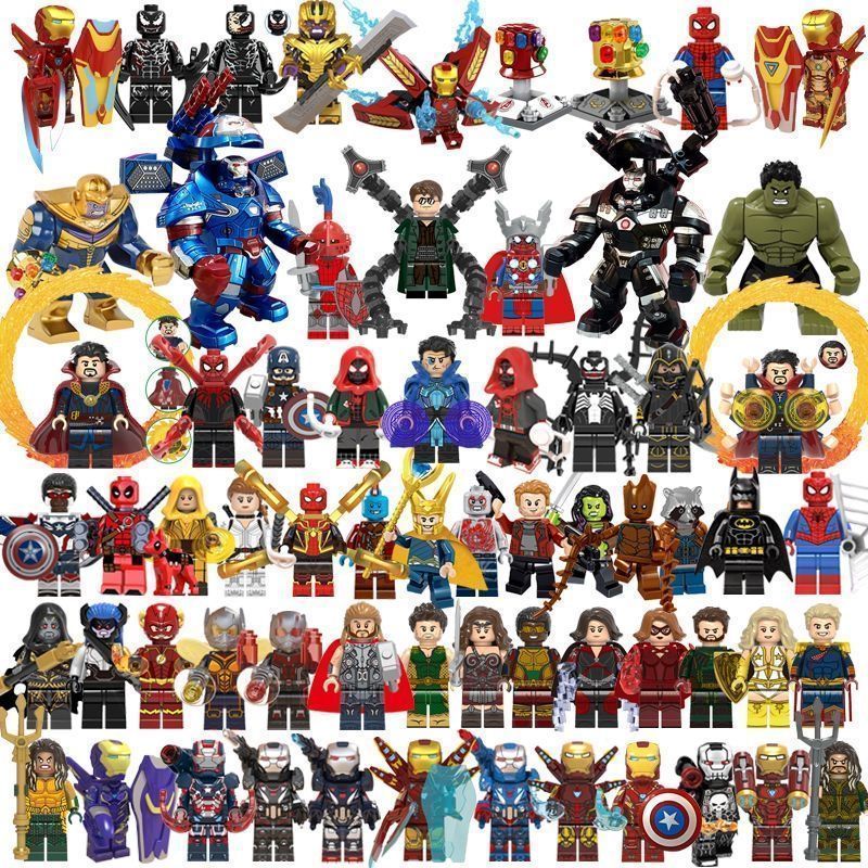 ใช้งานร่วมกับ Lego Marvel Avengers Building Block ของเล่น Iron Man Superhero ประกอบ Minifigures เด็กการศึกษา 0502