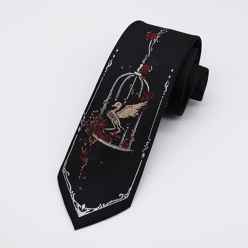 [Lily Ella] Silk Original jk Hand Tie หญิงทองเงินเสื้อผ้าไหมชุด dk Tie ชายสีดํา P Tie 26.63