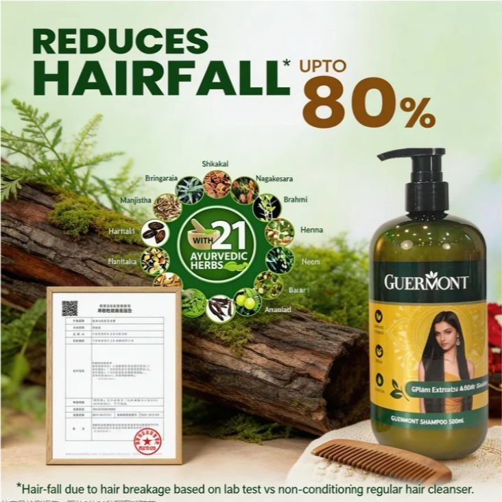 ผม 500ml3yy บํารุงขายร้อนแชมพูสารสกัดจากพืช Take-off สมุนไพร Strong Hair Roots Anti-India