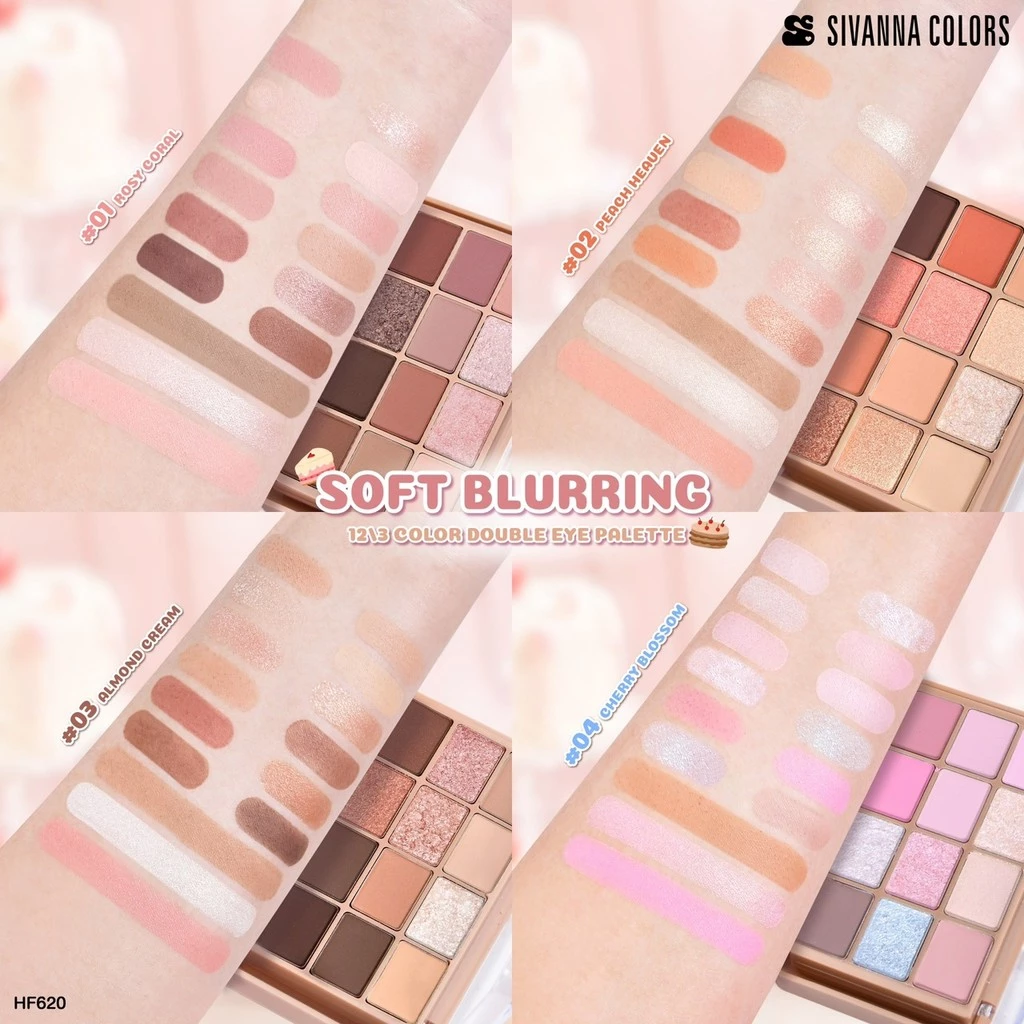 Sivanna Colors Soft Blurring Color Double Eye Palette HF620 thumbnail 7