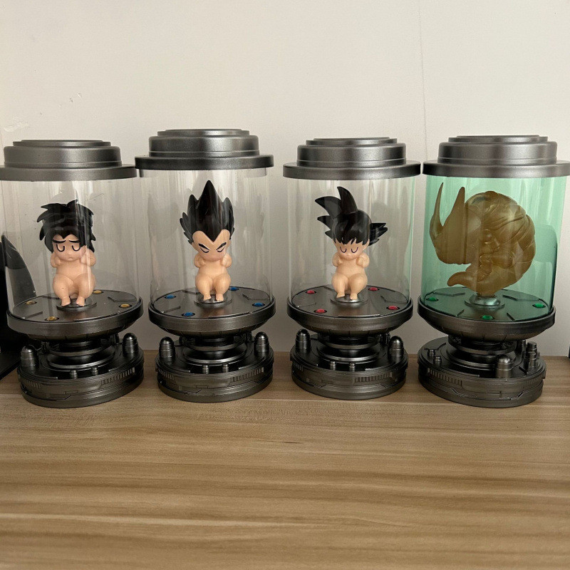 动漫 Q版幼年孙悟空 贝吉塔 布罗利 沙鲁宝宝 可发光模型玩具5.4Anime Q-version of Young Son Goku, Vegeta, Broly, Baby Cell, Light
