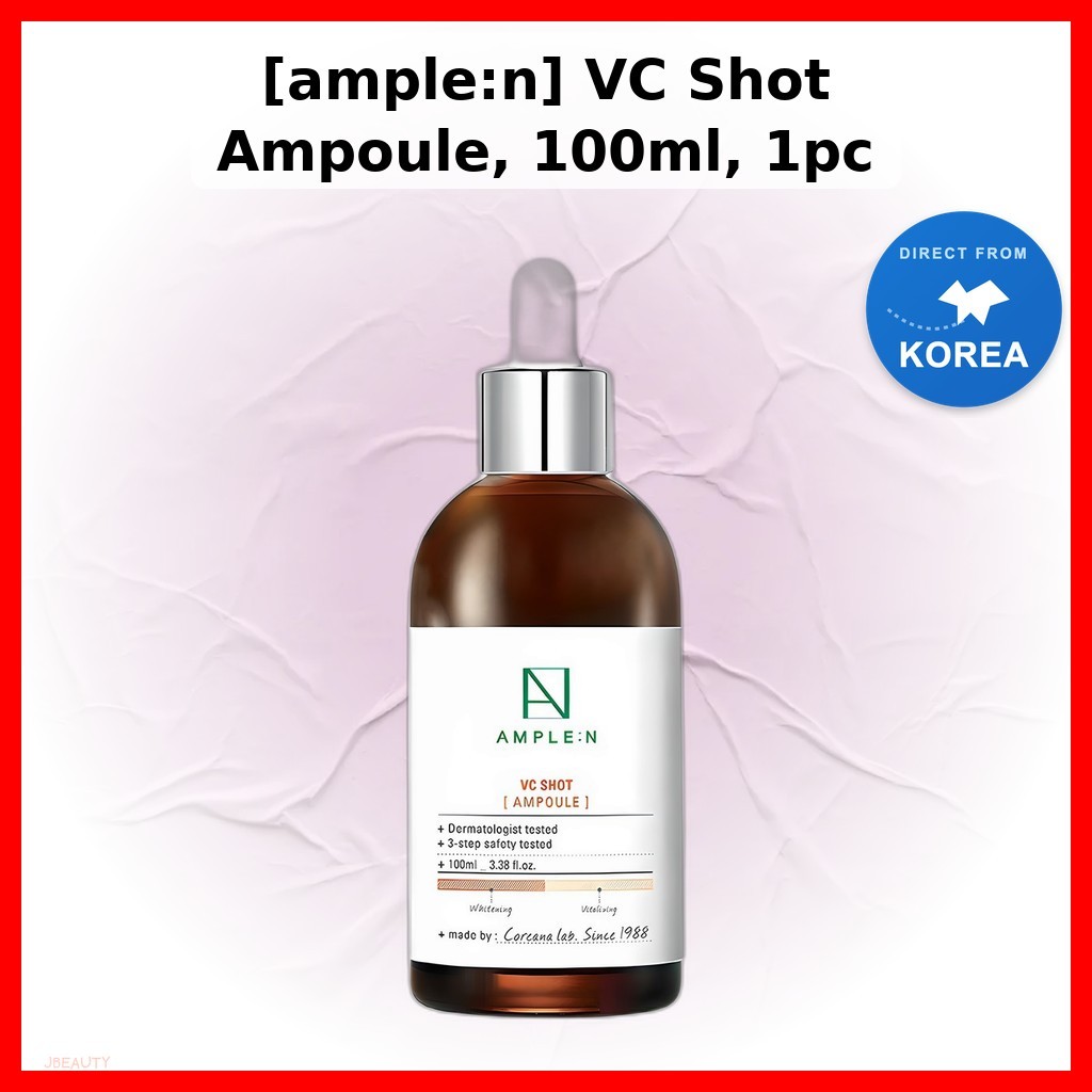 [ample:n] VC Shot Ampoule, 100ml, 1pc / Korean Ampoule / Radiance Boost / ของแท้ 100% by JBEAUTY