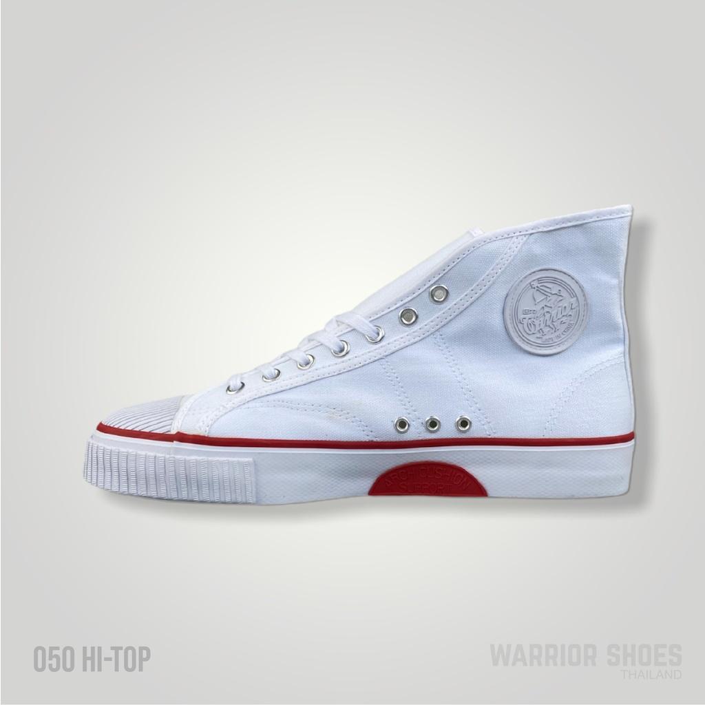 【SALE】Warrior shoes รองเท้าผ้าใบ รุ่น 050 Hi-Top White