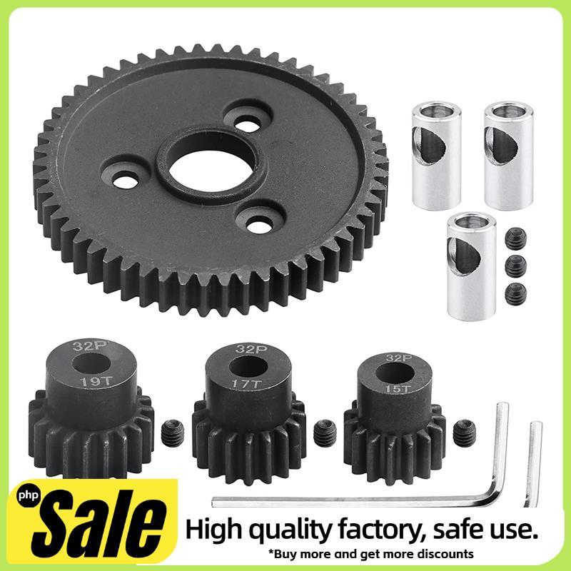 54T 32 Pitch โลหะเหล็ก 3956 Spur Gear 15T 17T 19T ชุดเกียร์สําหรับ 1/10 Slash 4WD/2WD Summit E-