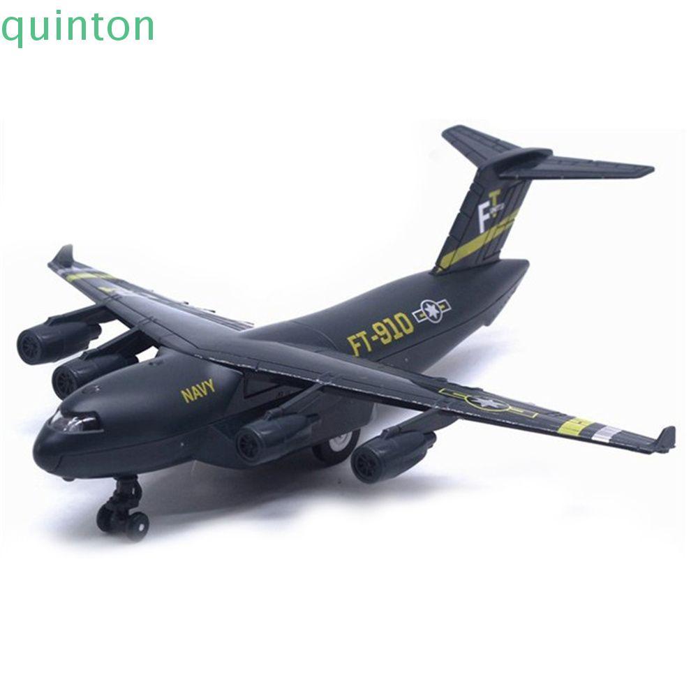 QUITON Pull Back Plane ของขวัญสําหรับเด็ก C-17 การจราจรเครื่องบินคลาสสิก 22 ซม.เครื่องบินของเล่น