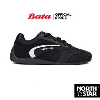 Bata บาจา North Star รองเท้าผ้าใบสนีคเกอร์ แบบผูกเชือก สำหรับผู้หญิง รุ่น RETRO RACE สีดำ 5206194
