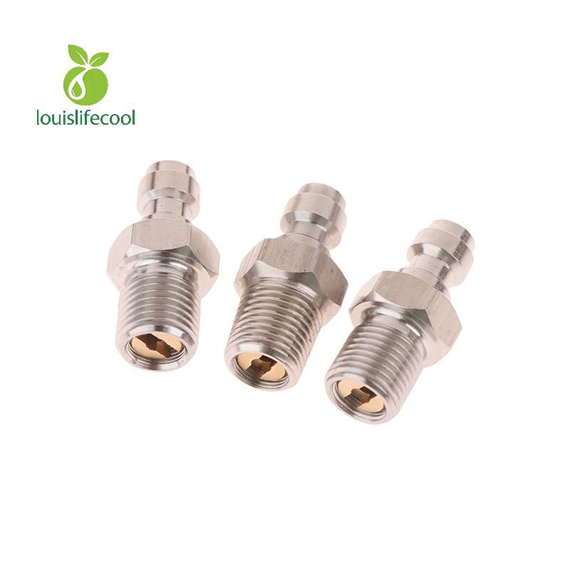 Louislifecool 8MM ชายกระทู้ Quick Connect วาล์วสําหรับปั๊มแรงดันสูง M10x1 1/8NPT 1/8BSPP ใหม่