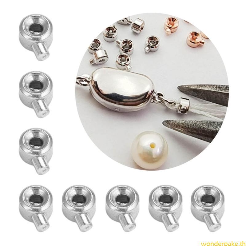 Wonder Stopper Spacer ลูกปัด Crimp End ลูกปัดเครื่องประดับสําหรับทําด้วยมือ