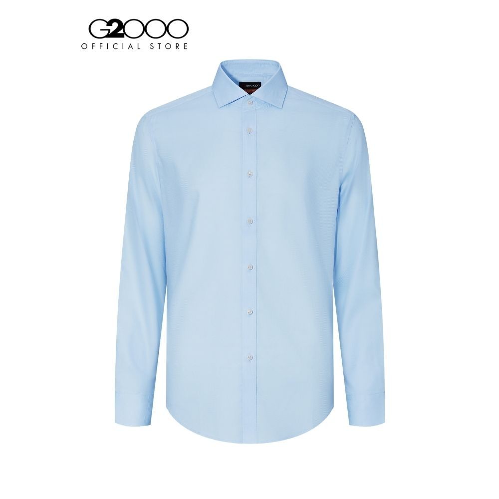 G2000 เสื้อเชิ้ตแขนยาวแบบทางการสำหรับผู้ชาย Smart Fit รุ่น 4112196264 BLUE