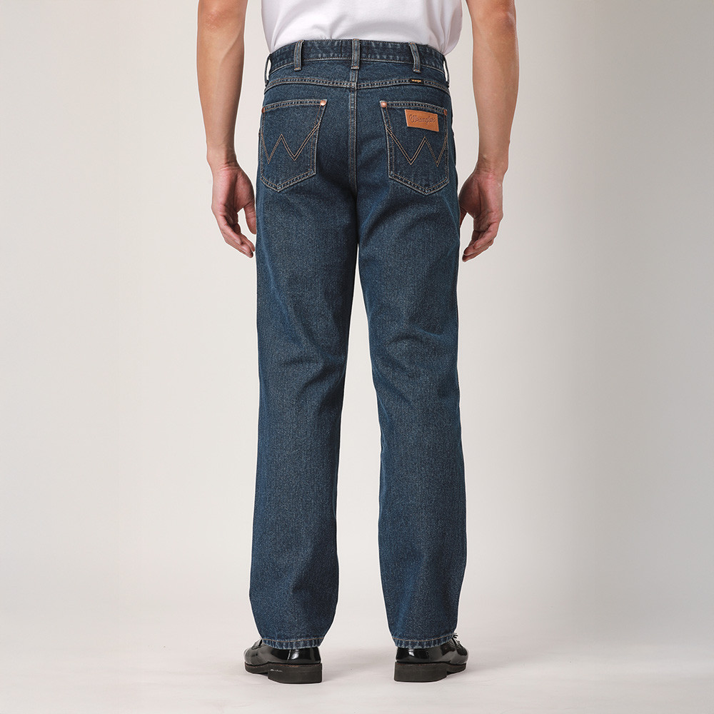 WRANGLER กางเกงยีนส์ผู้ชาย เอวกลาง ทรงตรง ทรง MWZ รุ่น WR F525MMWZF41 สียีนส์กลาง ราคา ถูกที่สุด ดีลบีเคเค แกลเลอรีภาพที่ 4