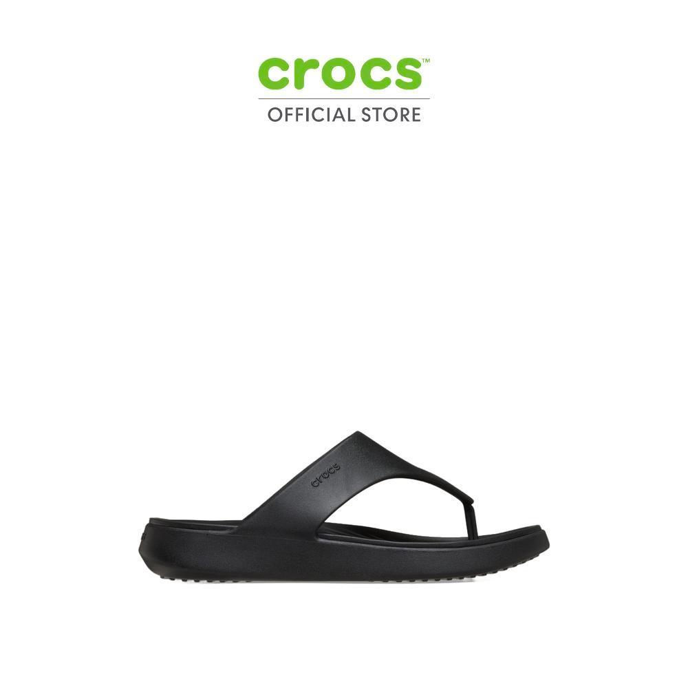 CROCS รองเท้าแตะผู้หญิง GETAWAY TRIANGLE FLIP รุ่น 212018-001 - BLACK
