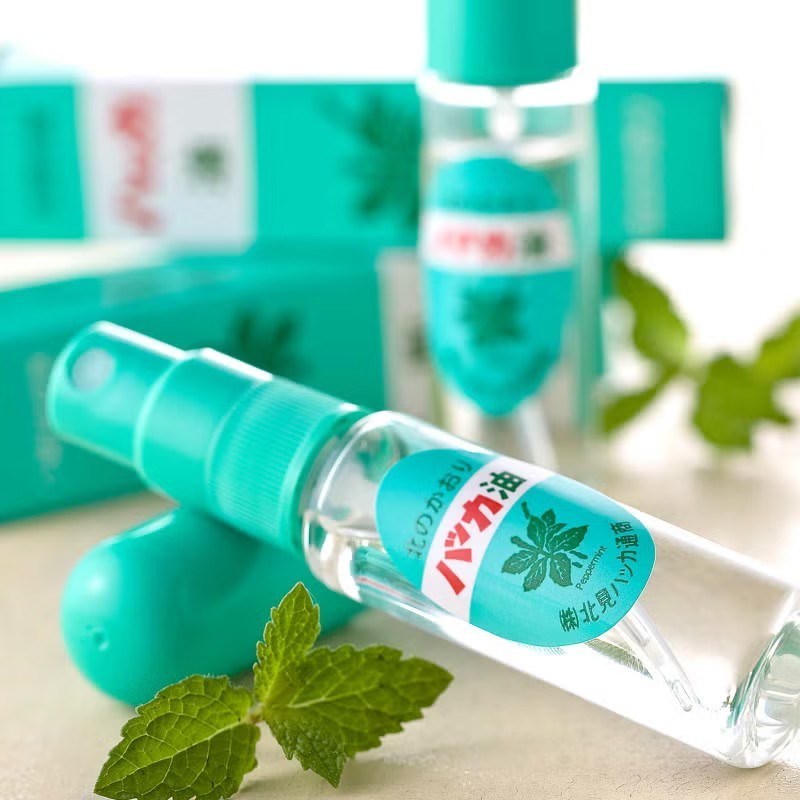 Kitami Hakka Peppermint Oil Spray สเปรย์ช่วยให้หายใจสะดวก และกันไวรัสได้