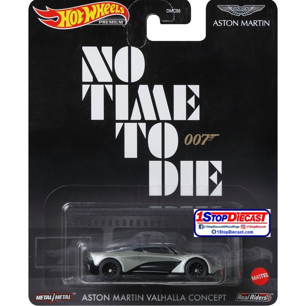 [คลังสินค้าพร้อม] Hot Wheels DMC55 Entertainment Culture Series Movie 007 Aston Martin Valkyrie ยางย