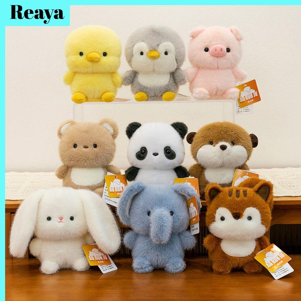 REAYA ตุ๊กตา Companion ตุ๊กตา, หมอนตุ๊กตาสัตว์, แฟชั่น 16 ซม. โต๊ะของเล่นตุ๊กตาสัตว์ช้างนุ่มพิเศษ