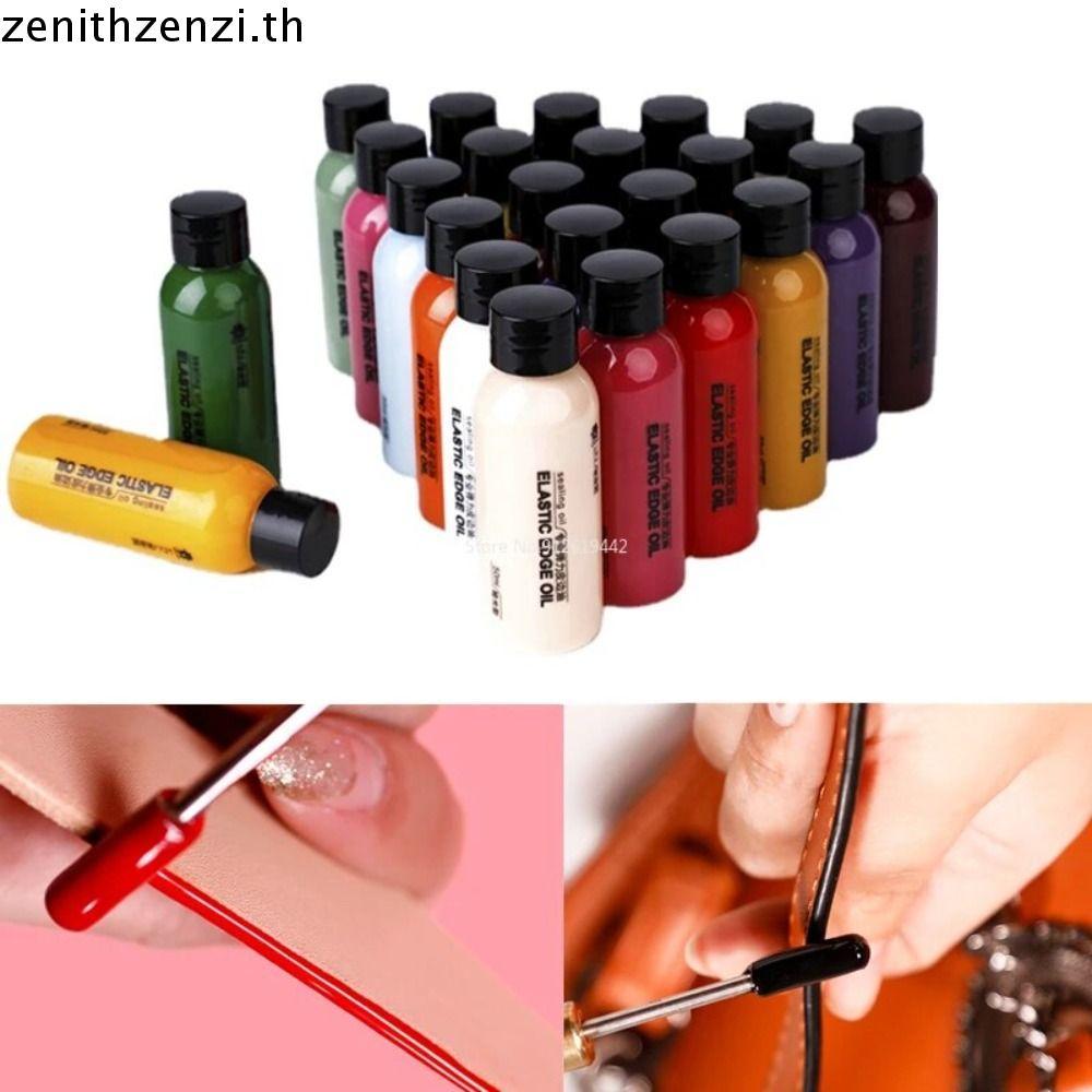 ZENITHZENZI หนังขอบน้ํามัน Finishing Agent, สี Coats Dye Dressing หนังขอบสีน้ํามัน, DIY Craft สีสัน 30ml หนังรองเท้าสีรองเท้ารองเท้า