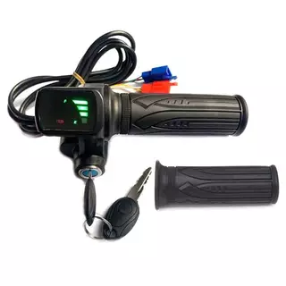 DIBOL คันเร่งจักรยานไฟฟ้า 36V48V Accelerator สําหรับ E-bike/สกู๊ตเตอร์ไฟฟ้าอุปกรณ์เสริมคันเร่ง Handlebar พร้อมจอแสดงผล LED,