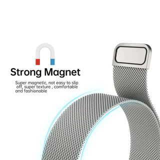 สายนาฬิกาทำจากสแตนเลสสตีล พร้อมตัวล็อกแม่เหล็ก ใช้ได้กับ Huawei Band 11/11 Pro