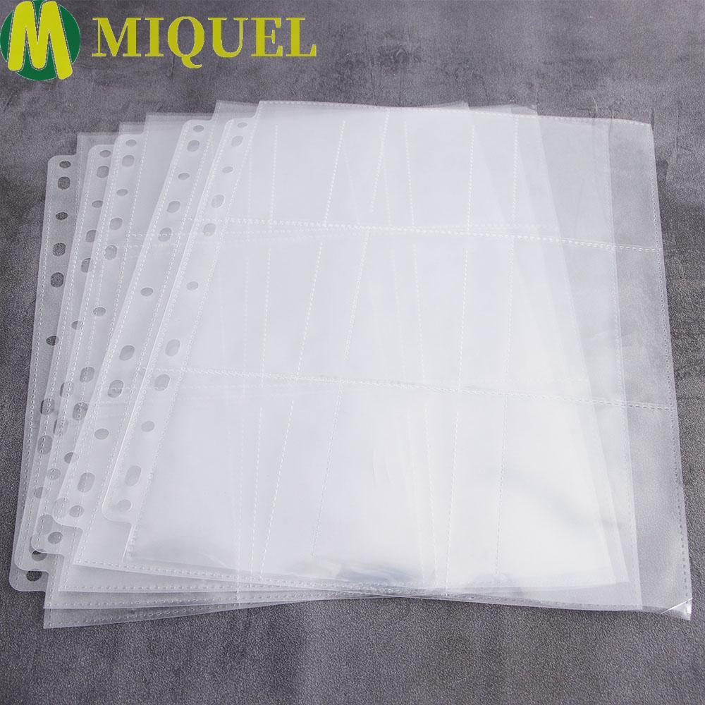 MIQUELZA Card Storage Wallets 90 Pockets Card Stock สําหรับ Home Card Holder Heavy-duty Transparent 