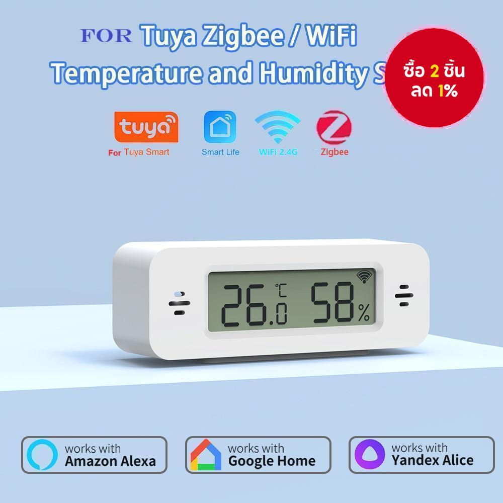 สําหรับ Tuya WiFi Zigbee MiNi เครื่องวัดอุณหภูมิและความชื้นสําหรับบ้านอัจฉริยะ เทอร์โมมิเตอร์ ไฮโกรม