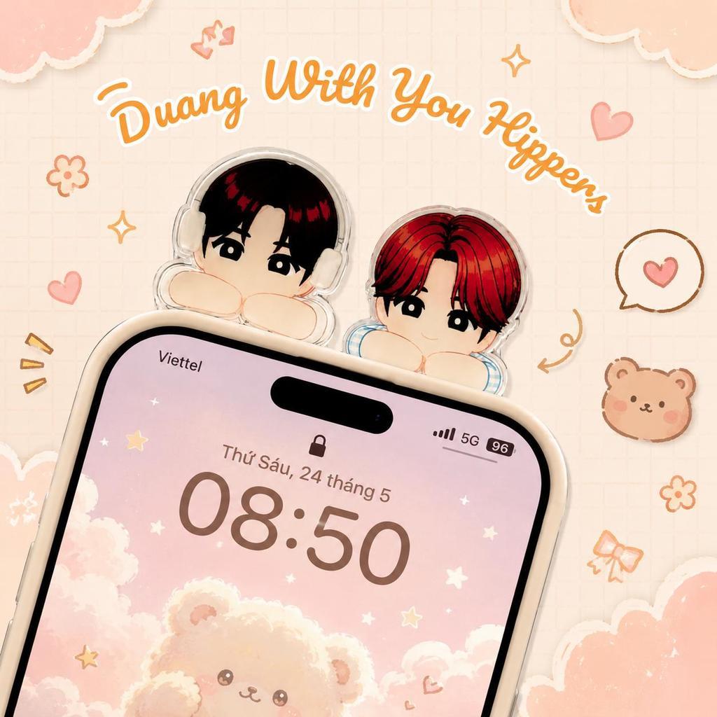 DUANG WITH YOU - Phone Hippers - พวงกุญแจ - ขาตั้งป๊อป