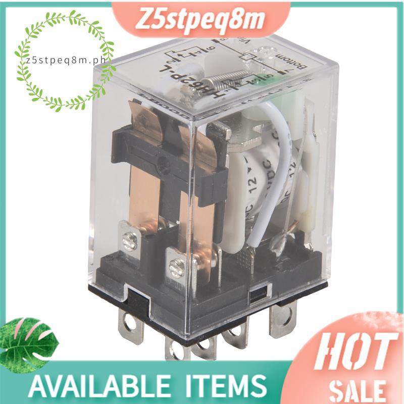 DC 12V คอยล์ 10A 240VAC 28VDC DPDT รีเลย์แม่เหล็กไฟฟ้า JQX-13F2Z