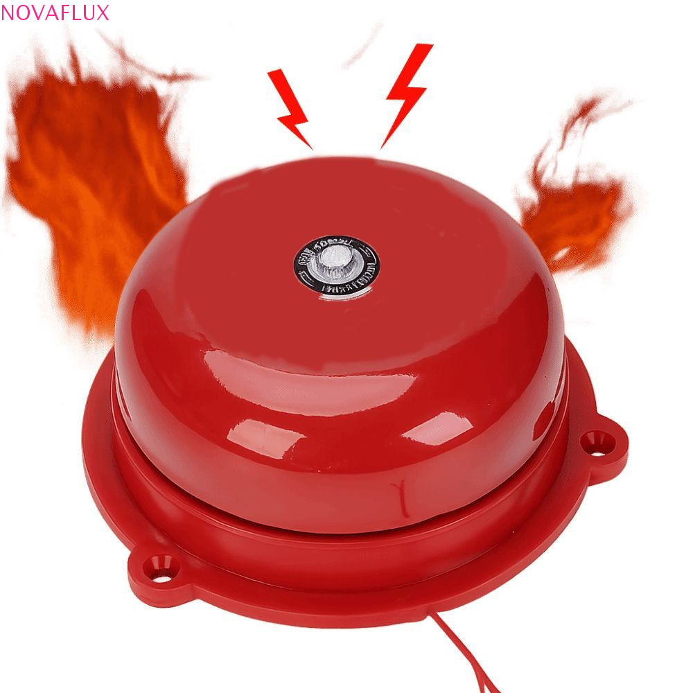 NOVAFLUX Point Fire Alarm, โลหะ AC 220V ภายใน Strike Alarm Bell, สะดวกไฟฟ้า Bell กันน้ําภายใน Strike