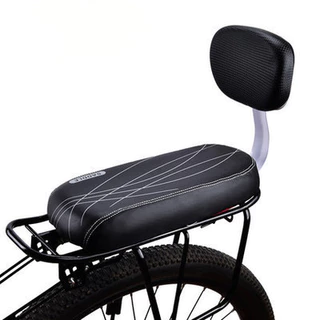 อานเบาะที่นั่งหลัง Pu กันกระแทกสีดําสําหรับรถจักรยาน พนักพิงจักรยาน bicycle seat G3091