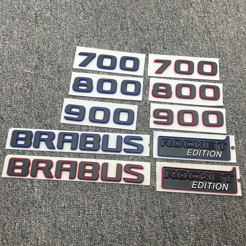 ใหม่ G-Class ดัดแปลง BRABUS BRABUS 600 700 800 900 ROCKET ด้านหลังหางป้ายรถสติกเกอร์