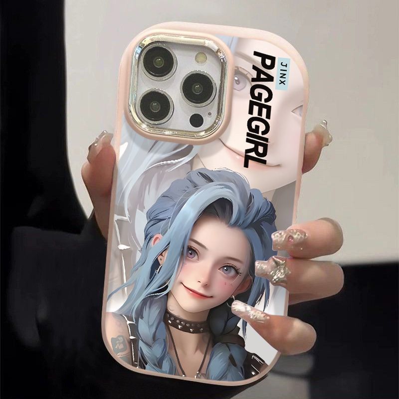 เคส OPPO A77S A5 A9 A31 2020 A12 A38 A92 A16 A18 A60 A79 A18 การ์ตูน Jinx เคสโทรศัพท์ซิลิโคน CH2190A