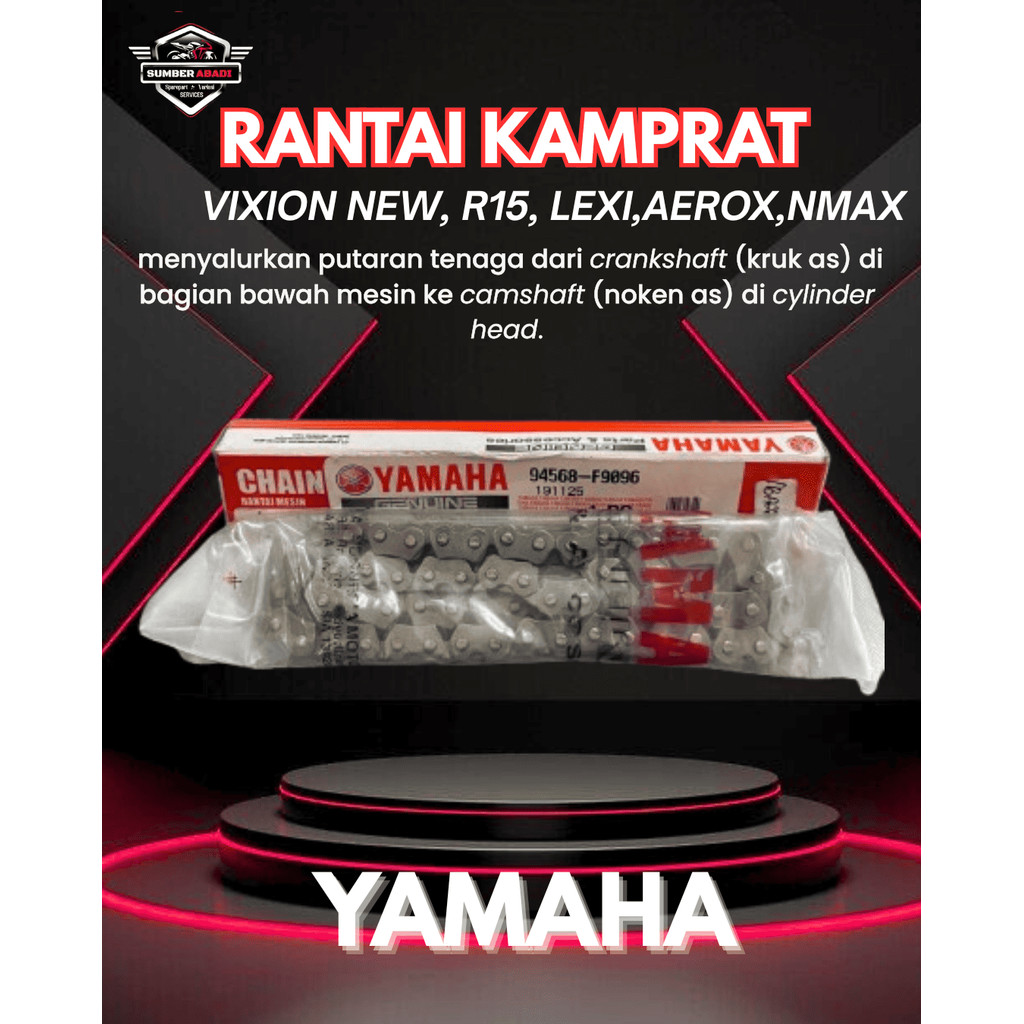 Yamaha Kamprat Chain Vixion New, R15, Lexi, Aerox, NMAX
