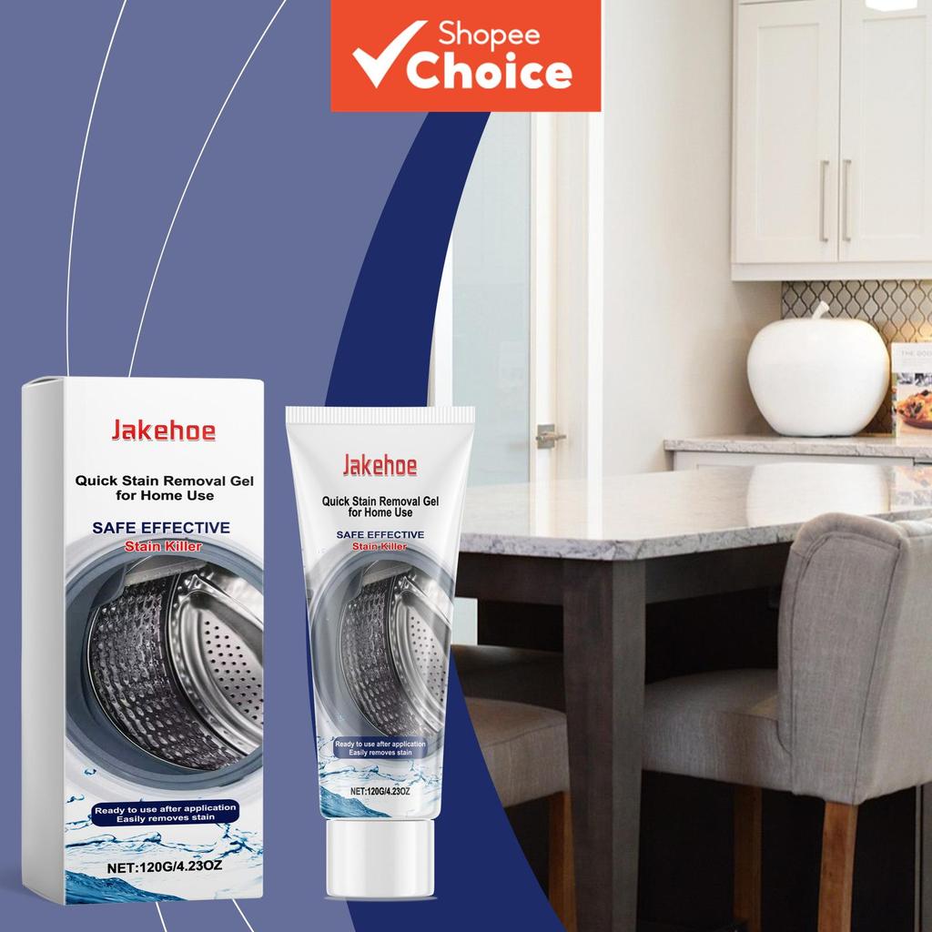 Jakehoe Stain & Grease Remover Gel, ทําความสะอาดขัดกระจ่างใสสําหรับ Bath & Kitchen Household