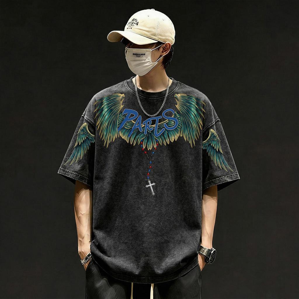 Top.basic🔥เสื้อยืดผ้าคอตตอน  “SAFFNOVERY LOVE” ทรง Oversize คอกลม แขนสั้น ผ้านุ่มสบาย ใส่ได้ทุกวัน ฤ