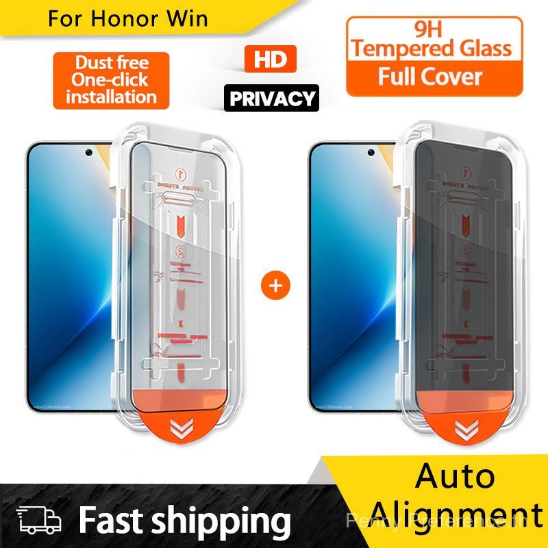 ติดตั้งง่าย HD ความเป็นส่วนตัว Anti Spy กระจกนิรภัยป้องกันหน้าจอสําหรับ Honor Win RT Win X9c สมาร์ท 