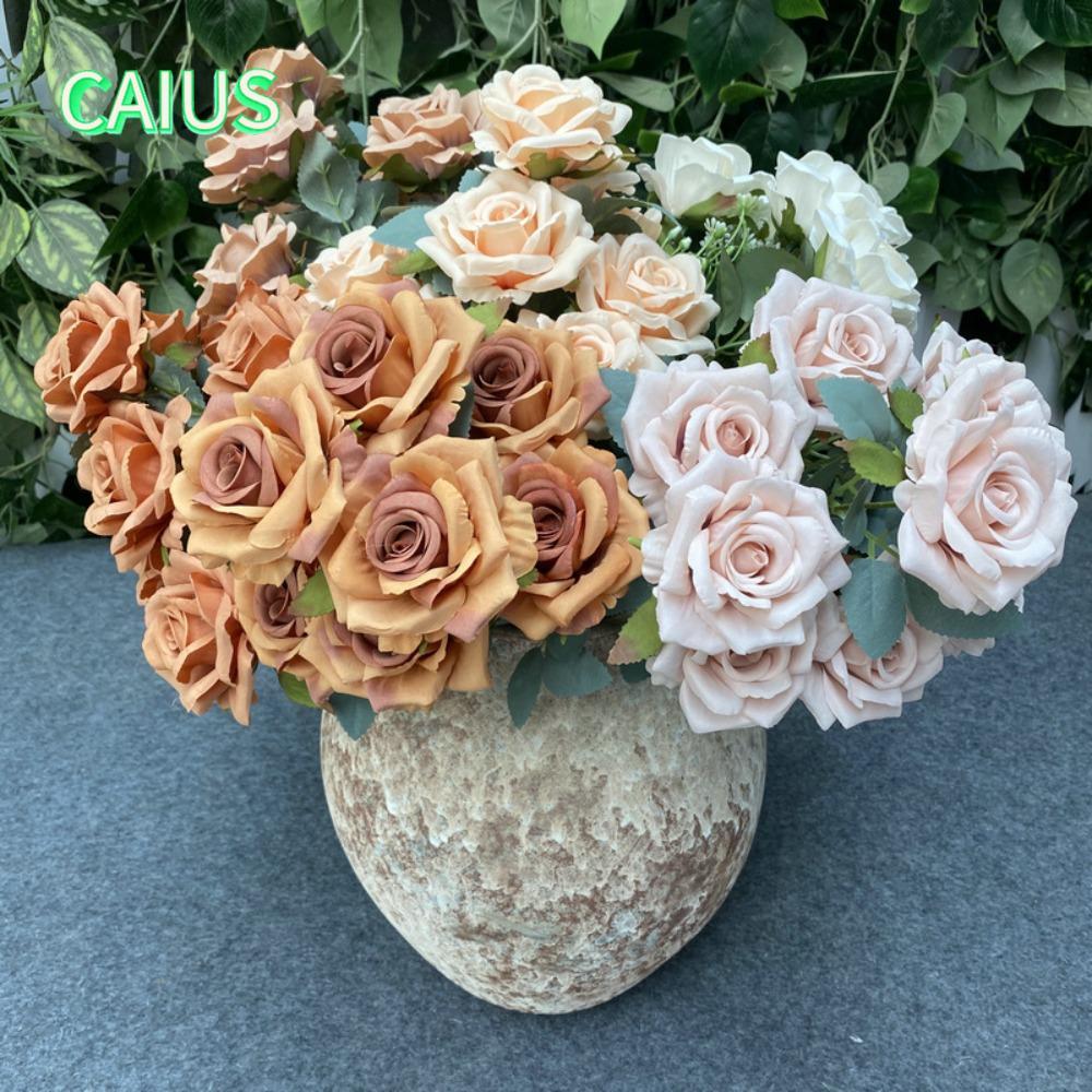 คาอุส‌ Camellia Rose Gifts Party 9 หัวดอกไม้ประดิษฐ์