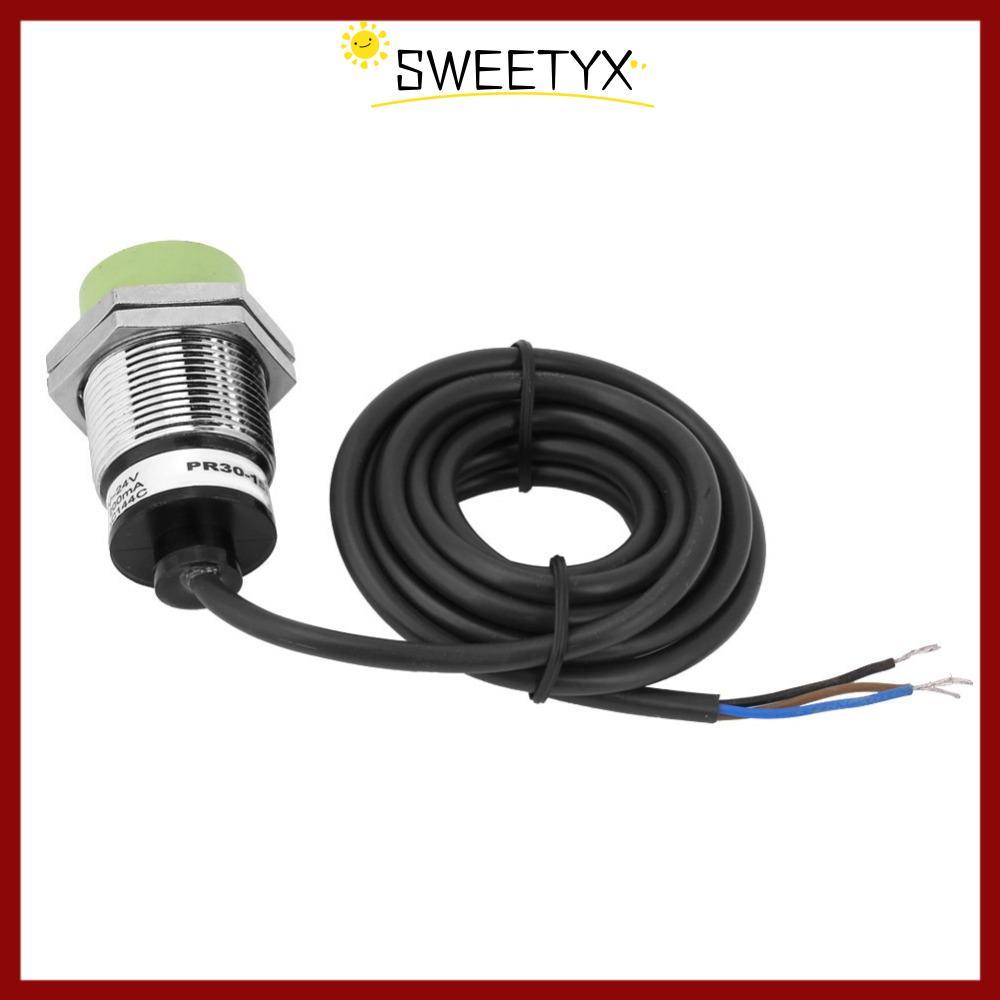 SWEETYX Proximity Switch, 15 มม.ระยะทางตรวจจับ DC12-24V Proximity Sensor Switch, ทนทานก่อสร้าง PR30-15DN 3 สาย NPN ไม่มีตัวเหนี่ยวนําสวิทช์อุปกรณ์ควบคุม ราคา ถูกที่สุด ดีลบีเคเค รูปภาพหลัก
