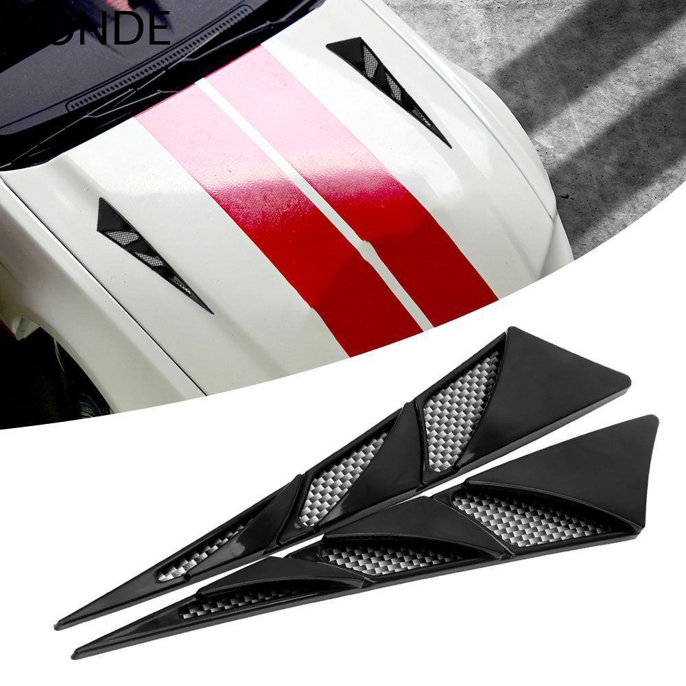 WONDE Hood Vent Scoop Bonnet รถ-จัดแต่งทรงผม 1 คู่รถตกแต่ง ABS Universal รถอุปกรณ์เสริม