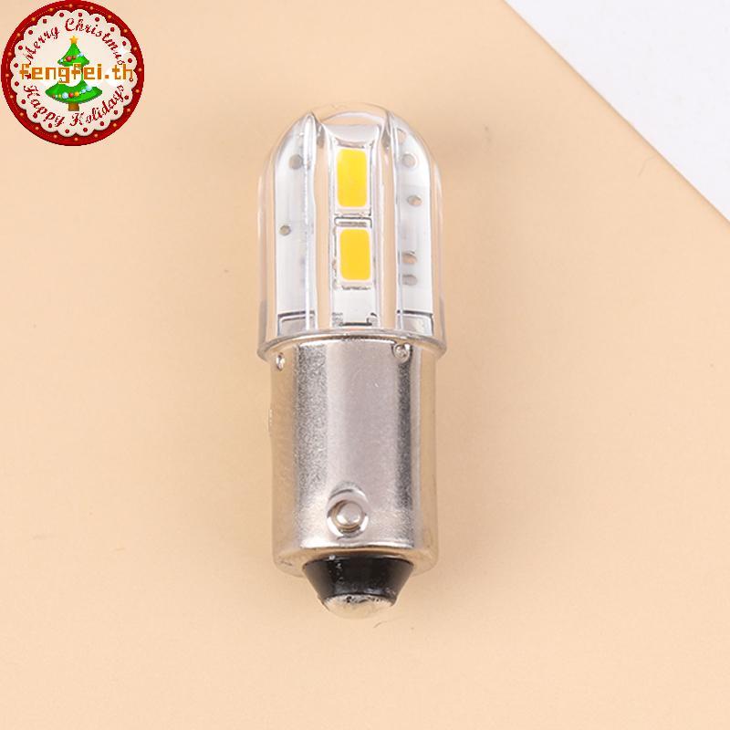 FENGFEI BA9S หลอดไฟ LED 6V อัพเกรดหลอดไฟ 4LED โคมไฟสําหรับไฟฉายไฟหน้ามอเตอร์จักรยานเครื่องมือหลอดไฟ 
