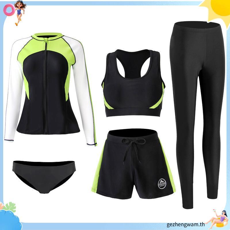 KELYSTE Women's Surfing Swimsuit Quick Dry + Men's Long Sleeve Wetsuit