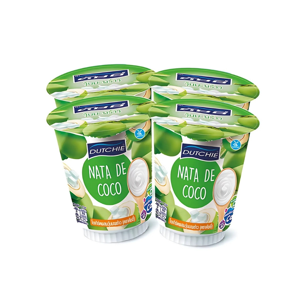 ดัชชี่ โยเกิร์ตวุ้นมะพร้าว Dutchie Nata De Coco 500g. Pack4