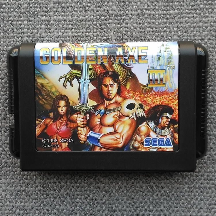 [การ์ดเกม Xiaobawang พร้อมสต็อก] การ์ด Sega MD < Tomahawk 3 > GENESIS Golden Axe 3
