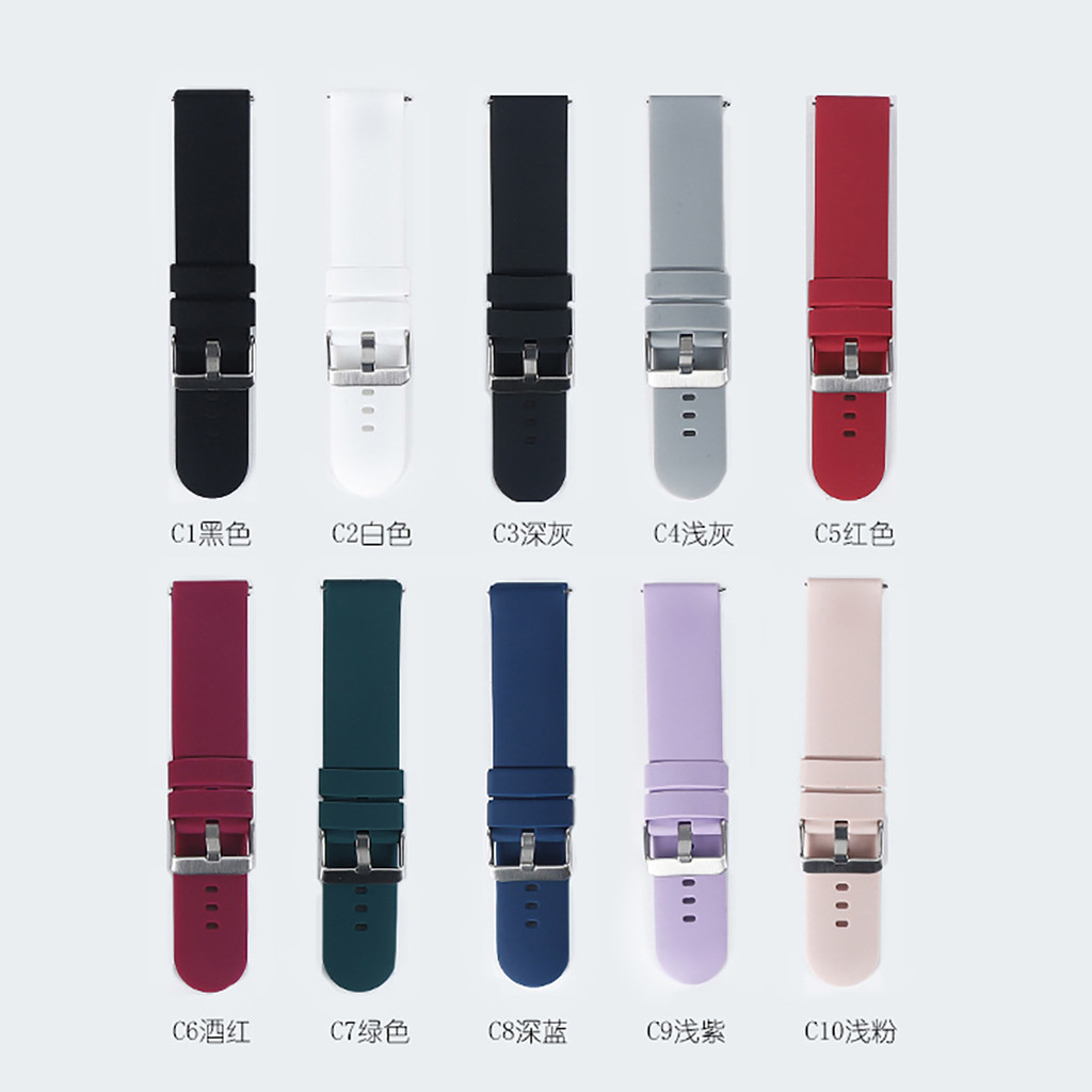 Popular~Applicable to Huawei Watch3Silicone Strap GT3Sports dustproof watch strap22MM Factory stock 