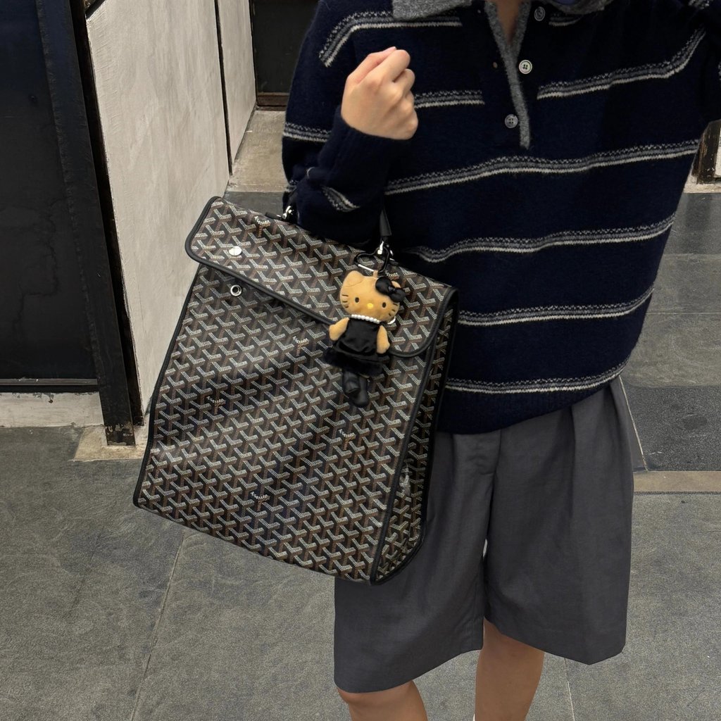 Old Channel Ready Stock Goyard Goyard Alps Backpack Alpin Bag Square Backpack School Bag Travel Bag 