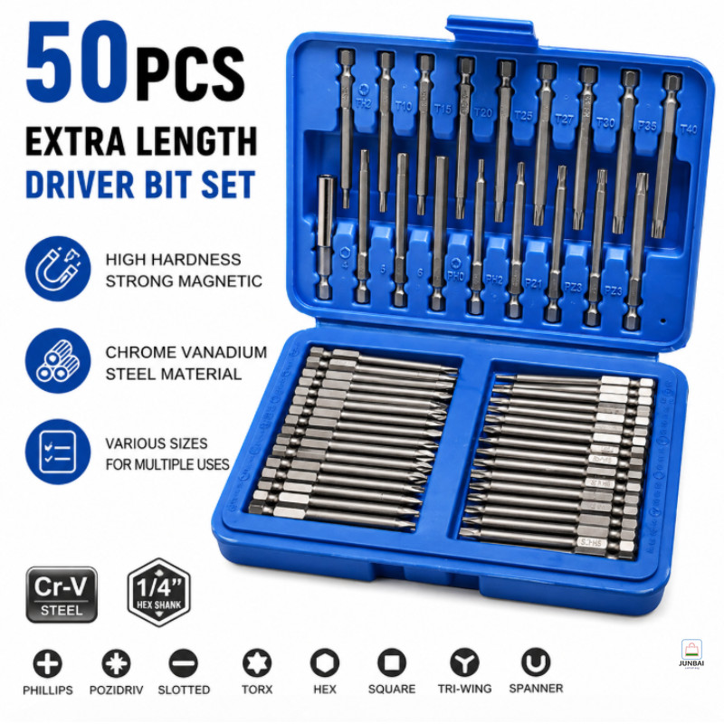 ชุดดอกไขควงไฟฟ้า Slotted Phillips Hex Triangle ไขควงพิเศษ Bits Kit